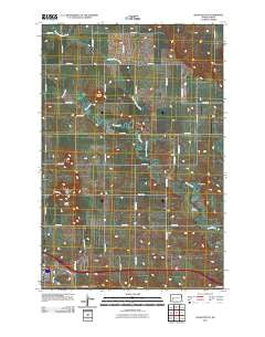 Davis Buttes North Dakota Historical topographic map, 1:24000 scale, 7.5 X 7.5 Minute, Year 2011