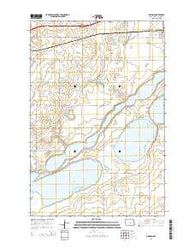 Dawson North Dakota Current topographic map, 1:24000 scale, 7.5 X 7.5 Minute, Year 2014