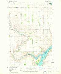 Dazey NE North Dakota Historical topographic map, 1:24000 scale, 7.5 X 7.5 Minute, Year 1961