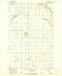 Dazey North Dakota Historical topographic map, 1:24000 scale, 7.5 X 7.5 Minute, Year 1961
