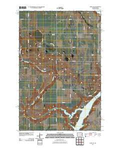 Dazey NE North Dakota Historical topographic map, 1:24000 scale, 7.5 X 7.5 Minute, Year 2011
