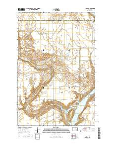 Dazey NE North Dakota Current topographic map, 1:24000 scale, 7.5 X 7.5 Minute, Year 2014