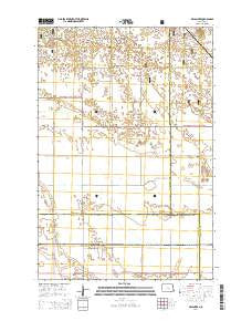 De Lamere North Dakota Current topographic map, 1:24000 scale, 7.5 X 7.5 Minute, Year 2014