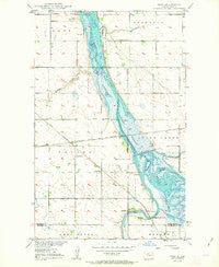 Deep North Dakota Historical topographic map, 1:24000 scale, 7.5 X 7.5 Minute, Year 1950