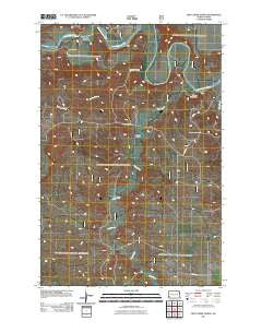 Deep Creek North North Dakota Historical topographic map, 1:24000 scale, 7.5 X 7.5 Minute, Year 2011