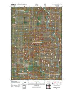 Deep Creek South North Dakota Historical topographic map, 1:24000 scale, 7.5 X 7.5 Minute, Year 2011