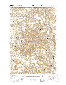 Deep Creek South North Dakota Current topographic map, 1:24000 scale, 7.5 X 7.5 Minute, Year 2014