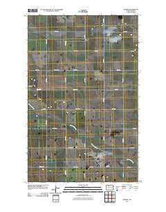 Deering North Dakota Historical topographic map, 1:24000 scale, 7.5 X 7.5 Minute, Year 2011