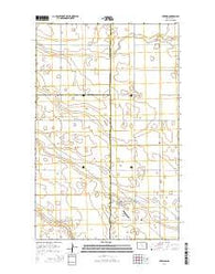 Deering North Dakota Current topographic map, 1:24000 scale, 7.5 X 7.5 Minute, Year 2014