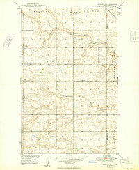 Deering SE North Dakota Historical topographic map, 1:24000 scale, 7.5 X 7.5 Minute, Year 1949