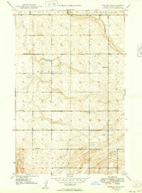 Deering SW North Dakota Historical topographic map, 1:24000 scale, 7.5 X 7.5 Minute, Year 1949