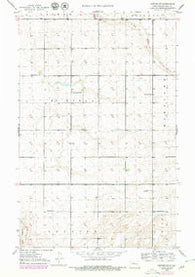 Deering SW North Dakota Historical topographic map, 1:24000 scale, 7.5 X 7.5 Minute, Year 1949