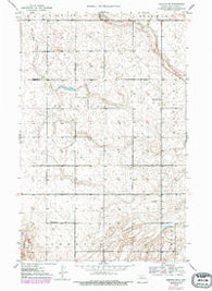 Deering SW North Dakota Historical topographic map, 1:24000 scale, 7.5 X 7.5 Minute, Year 1949