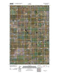 Deering SE North Dakota Historical topographic map, 1:24000 scale, 7.5 X 7.5 Minute, Year 2011