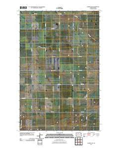 Deering SW North Dakota Historical topographic map, 1:24000 scale, 7.5 X 7.5 Minute, Year 2011