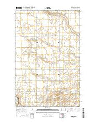 Deering SW North Dakota Current topographic map, 1:24000 scale, 7.5 X 7.5 Minute, Year 2014