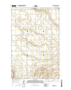 Deering SW North Dakota Current topographic map, 1:24000 scale, 7.5 X 7.5 Minute, Year 2014