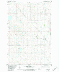 Deisem North Dakota Historical topographic map, 1:24000 scale, 7.5 X 7.5 Minute, Year 1982