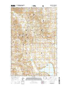 Demicks Lake North Dakota Current topographic map, 1:24000 scale, 7.5 X 7.5 Minute, Year 2014
