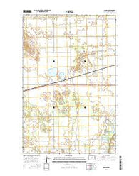 Denbigh North Dakota Current topographic map, 1:24000 scale, 7.5 X 7.5 Minute, Year 2014