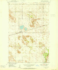 Denbigh North Dakota Historical topographic map, 1:24000 scale, 7.5 X 7.5 Minute, Year 1950