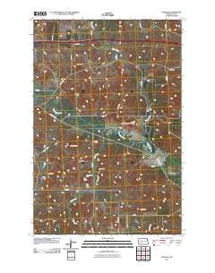 Dengate North Dakota Historical topographic map, 1:24000 scale, 7.5 X 7.5 Minute, Year 2011