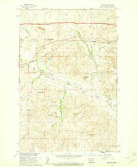 Dengate North Dakota Historical topographic map, 1:24000 scale, 7.5 X 7.5 Minute, Year 1960