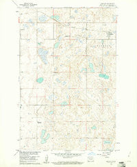 Denhoff North Dakota Historical topographic map, 1:24000 scale, 7.5 X 7.5 Minute, Year 1960