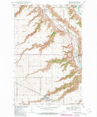 Des Lacs North Dakota Historical topographic map, 1:24000 scale, 7.5 X 7.5 Minute, Year 1950