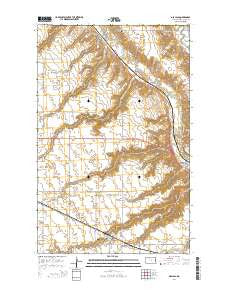 Des Lacs North Dakota Current topographic map, 1:24000 scale, 7.5 X 7.5 Minute, Year 2014