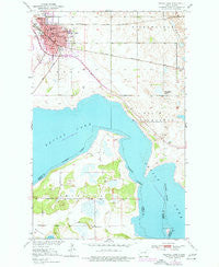Devils Lake North Dakota Historical topographic map, 1:24000 scale, 7.5 X 7.5 Minute, Year 1951