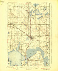 Devils Lake North Dakota Historical topographic map, 1:62500 scale, 15 X 15 Minute, Year 1931