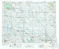 Devils Lake North Dakota Historical topographic map, 1:250000 scale, 1 X 2 Degree, Year 1953