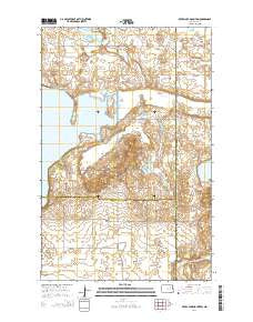 Devils Lake Mountain North Dakota Current topographic map, 1:24000 scale, 7.5 X 7.5 Minute, Year 2014