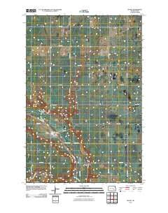 Dickey North Dakota Historical topographic map, 1:24000 scale, 7.5 X 7.5 Minute, Year 2011