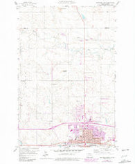 Dickinson North North Dakota Historical topographic map, 1:24000 scale, 7.5 X 7.5 Minute, Year 1959