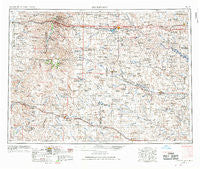 Dickinson North Dakota Historical topographic map, 1:250000 scale, 1 X 2 Degree, Year 1953