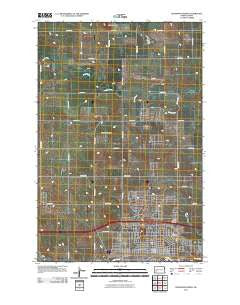 Dickinson North North Dakota Historical topographic map, 1:24000 scale, 7.5 X 7.5 Minute, Year 2011