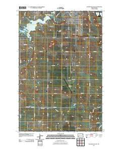 Dickinson South North Dakota Historical topographic map, 1:24000 scale, 7.5 X 7.5 Minute, Year 2011