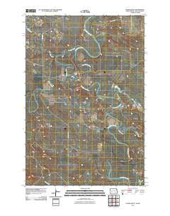 Doaks Butte North Dakota Historical topographic map, 1:24000 scale, 7.5 X 7.5 Minute, Year 2011