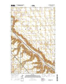 Donnybrook North Dakota Current topographic map, 1:24000 scale, 7.5 X 7.5 Minute, Year 2014