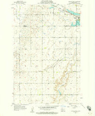 Douglas West North Dakota Historical topographic map, 1:24000 scale, 7.5 X 7.5 Minute, Year 1956