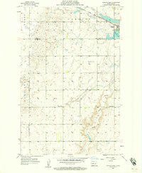 Douglas West North Dakota Historical topographic map, 1:24000 scale, 7.5 X 7.5 Minute, Year 1956