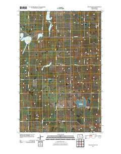 Douglas East North Dakota Historical topographic map, 1:24000 scale, 7.5 X 7.5 Minute, Year 2011