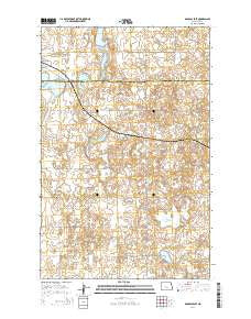 Douglas East North Dakota Current topographic map, 1:24000 scale, 7.5 X 7.5 Minute, Year 2014