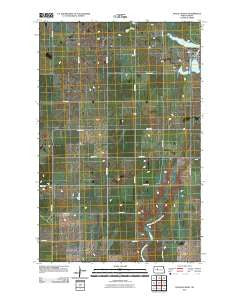Douglas West North Dakota Historical topographic map, 1:24000 scale, 7.5 X 7.5 Minute, Year 2011