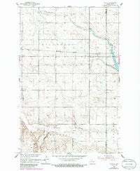 Dover North Dakota Historical topographic map, 1:24000 scale, 7.5 X 7.5 Minute, Year 1951