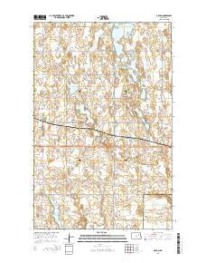 Doyon North Dakota Current topographic map, 1:24000 scale, 7.5 X 7.5 Minute, Year 2014