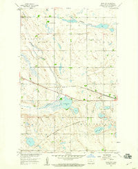Drake NW North Dakota Historical topographic map, 1:24000 scale, 7.5 X 7.5 Minute, Year 1958