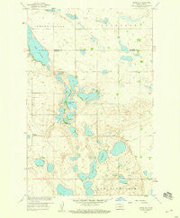 Drake SE North Dakota Historical topographic map, 1:24000 scale, 7.5 X 7.5 Minute, Year 1958